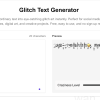 Glitch Text Generator